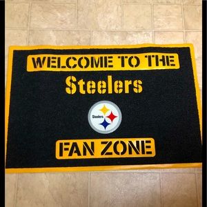 NWOT Pittsburgh Fan zone rubberized floor/ door mat